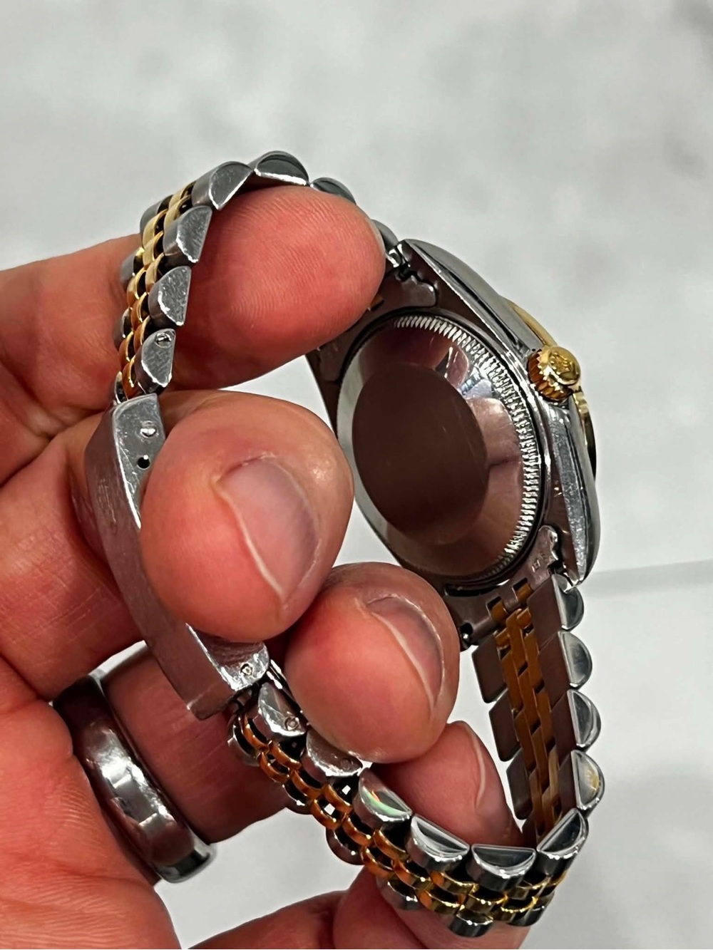 Rolex Datejust Women’s Two-Tone Diamond Mother-of-Pearl Watch - Gold & Silver - Picture 6 of 7
